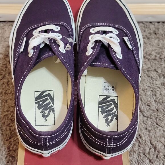 Vans Unisex Authentic Low-Top Purple Sneakers Size Women's 5.5 Men's 4 - Picture 8 of 10